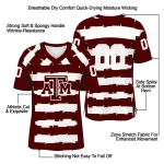 customized texas am aggies layered grids maroon jersey best selling