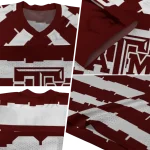 customized texas am aggies layered grids maroon jersey best selling