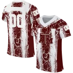 customized texas am aggies rugged stripes maroon jersey best selling