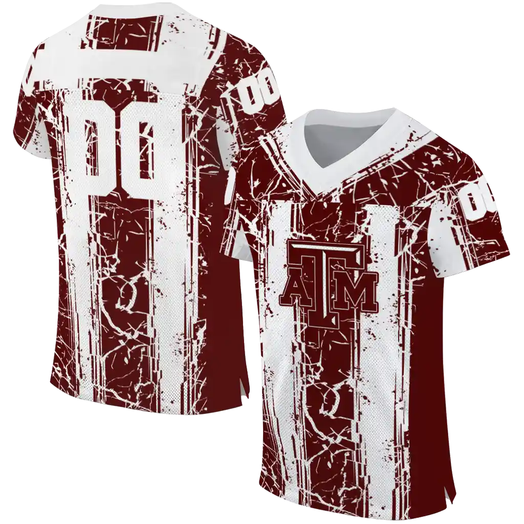 customized texas am aggies rugged stripes maroon jersey best selling customized texas am aggies rugged stripes maroon jersey best selling