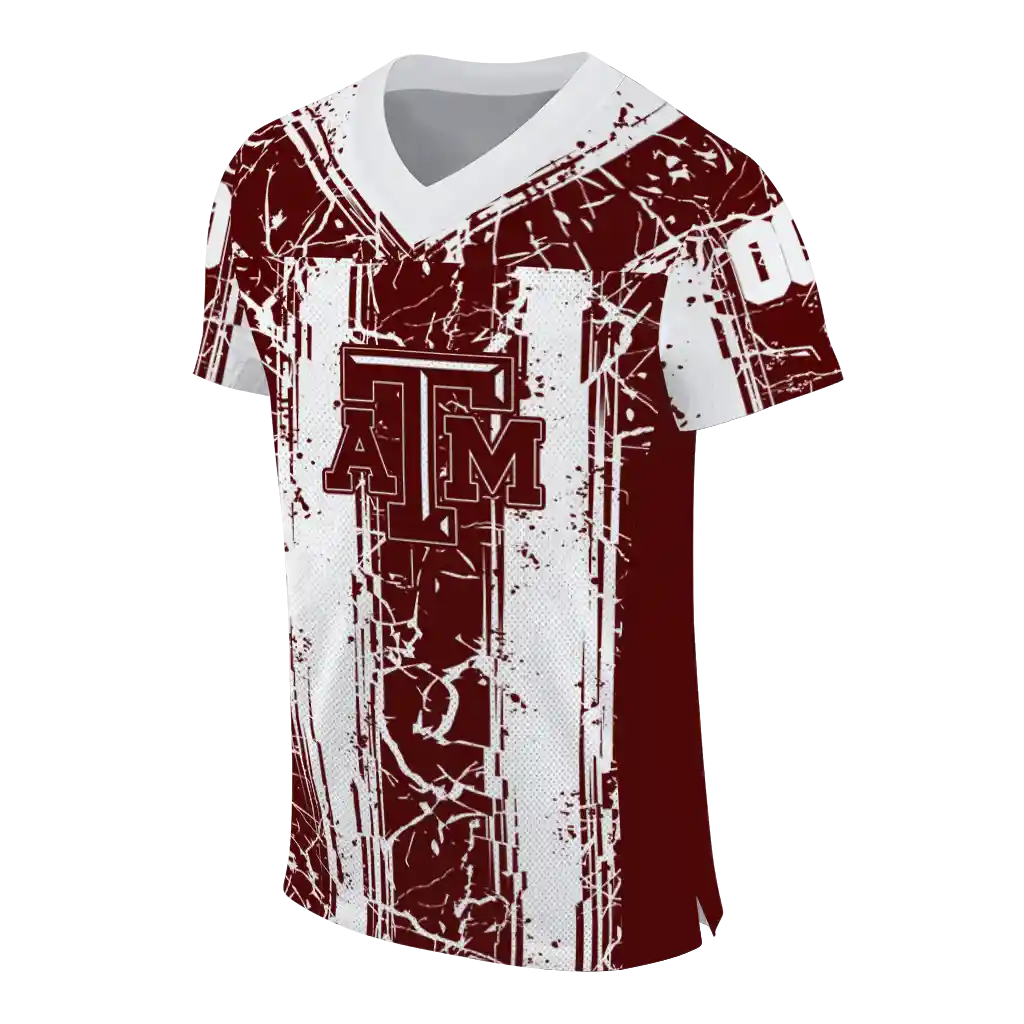 customized texas am aggies rugged stripes maroon jersey fashion forward customized texas am aggies rugged stripes maroon jersey fashion forward
