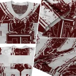 customized texas am aggies rugged stripes maroon jersey best selling