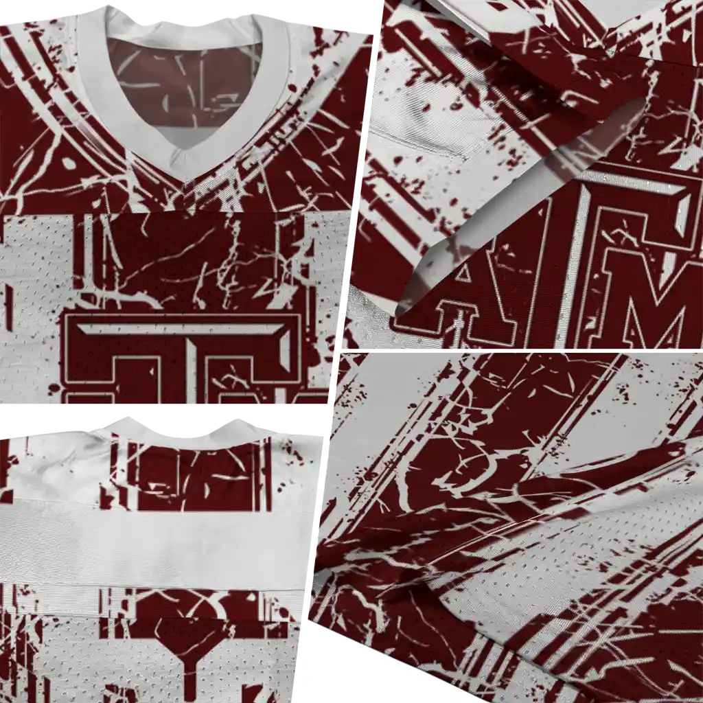 customized texas am aggies rugged stripes maroon jersey new arrival customized texas am aggies rugged stripes maroon jersey new arrival
