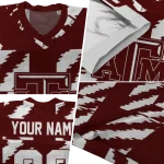 customized texas am aggies stripe block maroon jersey best selling