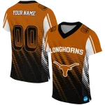 customized texas longhorns halftone flow orange black jersey best selling