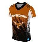 customized texas longhorns halftone flow orange black jersey best selling