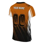 customized texas longhorns halftone flow orange black jersey best selling
