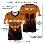 customized texas longhorns halftone flow orange black jersey best selling