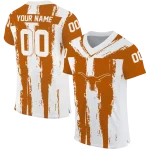 customized texas longhorns striped texture orange jersey best selling