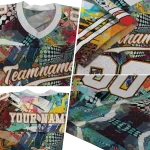 customized texas longhorns tribal face jersey best selling