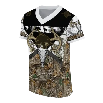 customized texas state bobcats antler skull camouflage hunting jersey fashion forward