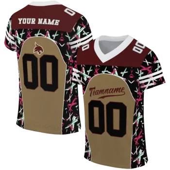 customized texas state bobcats brushstroke xs gold black jersey best selling