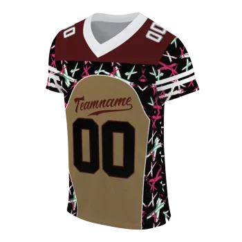 customized texas state bobcats brushstroke xs gold black jersey fashion forward