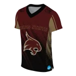 customized texas state bobcats halftone flow maroon black jersey best selling
