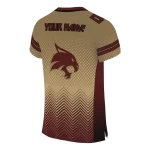 customized texas state bobcats halftone sweep gold black jersey best selling