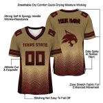 customized texas state bobcats halftone sweep gold black jersey best selling