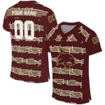 customized texas state bobcats layered grids maroon jersey best selling