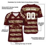 customized texas state bobcats layered grids maroon jersey best selling