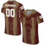 customized texas state bobcats rugged stripes maroon jersey best selling
