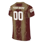 customized texas state bobcats rugged stripes maroon jersey best selling