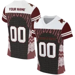 customized texas state bobcats tire arrows maroon black white jersey best selling