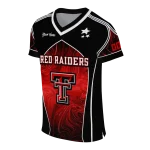 customized texas tech red raiders halftone slant red black jersey best selling
