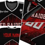 customized texas tech red raiders halftone slant red black jersey best selling