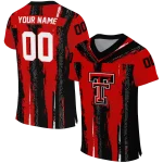 customized texas tech red raiders striped texture red jersey best selling
