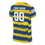 customized toledo rockets art stripe blue jersey best selling