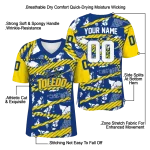 customized toledo rockets camo shatter blue jersey best selling