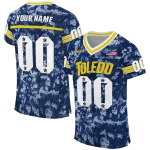 customized toledo rockets camouflage abstract blue jersey best selling