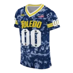 customized toledo rockets camouflage abstract blue jersey best selling