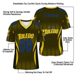 customized toledo rockets dynamic dots gold jersey best selling