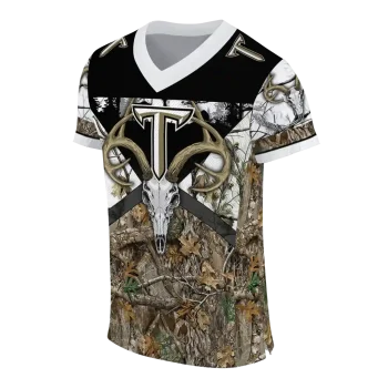 customized troy trojans antler skull camouflage hunting jersey fashion forward