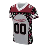 customized troy trojans brushstroke xs grey black jersey best selling