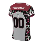 customized troy trojans brushstroke xs grey black jersey best selling