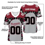 customized troy trojans brushstroke xs grey black jersey best selling