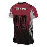 customized troy trojans halftone flow red black jersey best selling