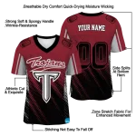 customized troy trojans halftone flow red black jersey best selling