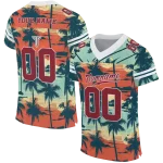 customized troy trojans horizon palm sunset jersey best selling