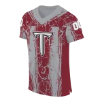 customized troy trojans rugged stripes red jersey best selling