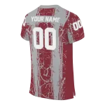customized troy trojans rugged stripes red jersey best selling