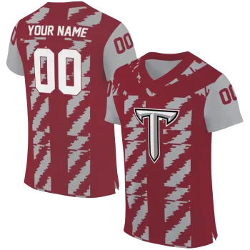 customized troy trojans stripe block red jersey best selling