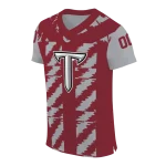 customized troy trojans stripe block red jersey best selling