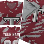 customized troy trojans stripe block red jersey best selling