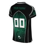 customized tulane green wave halftone slant green black jersey best selling
