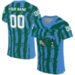 customized tulane green wave stripe splatter green jersey best selling