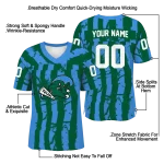 customized tulane green wave stripe splatter green jersey best selling