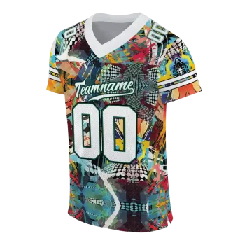 customized tulane green wave tribal face jersey fashion forward