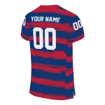 customized tulsa golden hurricane art stripe blue jersey best selling